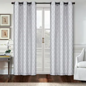 Amalfi - 2 Pack Printed Canvas Grommet Top Panels 38x84''