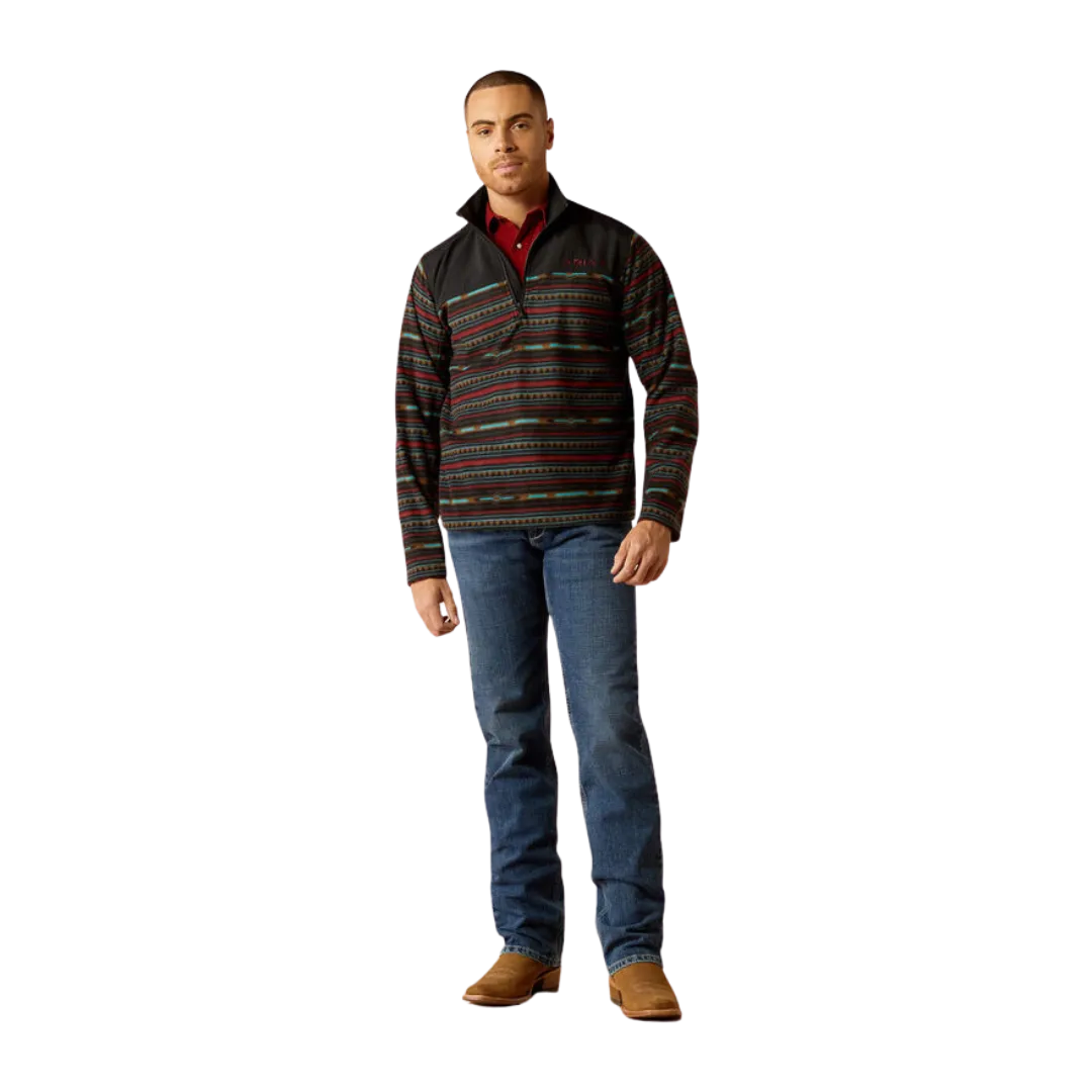 Ariat Men's Basis 2.0 Zip Black Southwest Sweatshirt