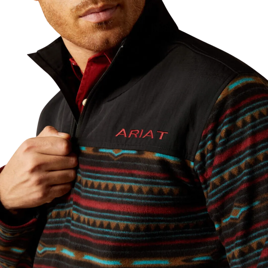 Ariat Men's Basis 2.0 Zip Black Southwest Sweatshirt