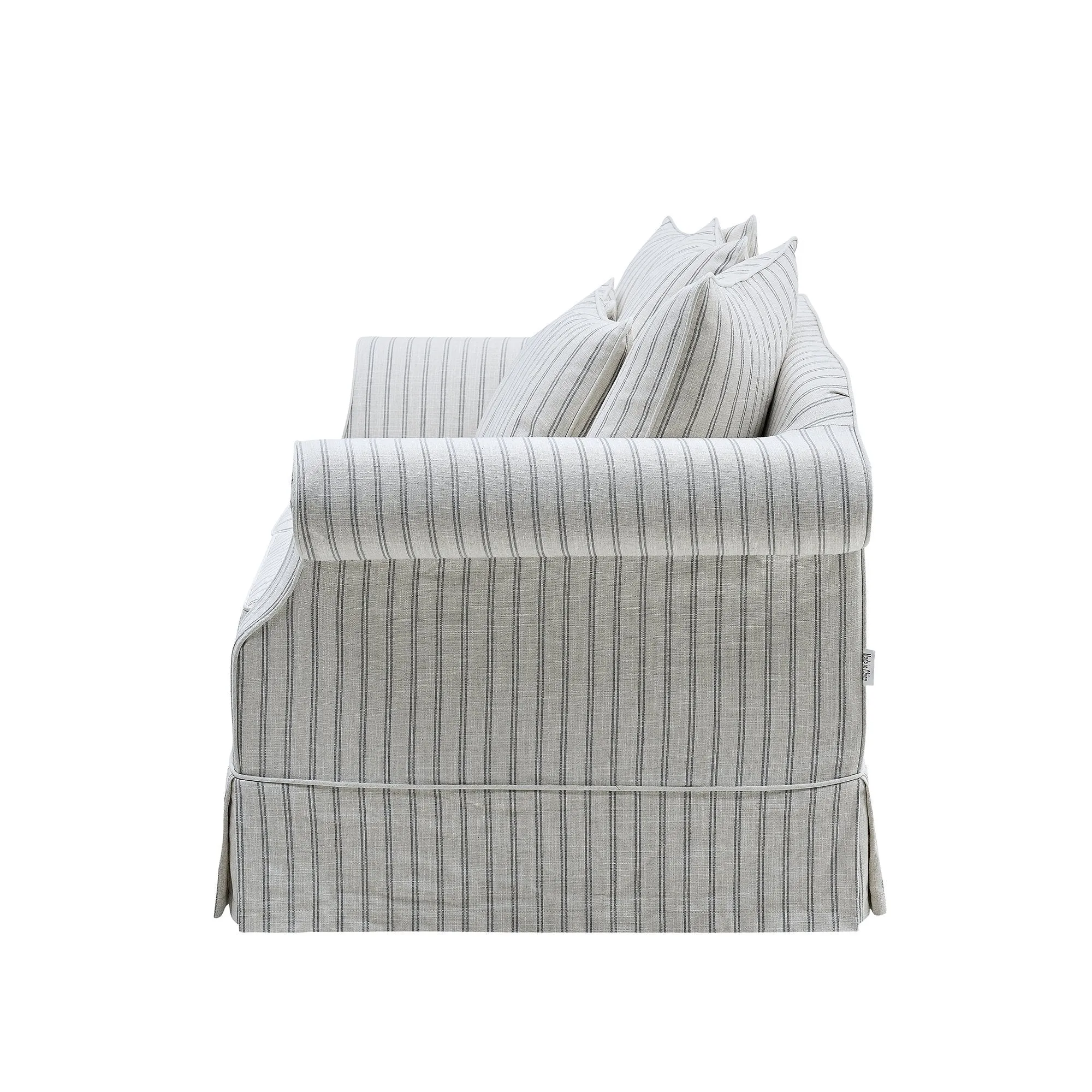 Avalon Hamptons 2 Seat Sofa Stone Stripe
