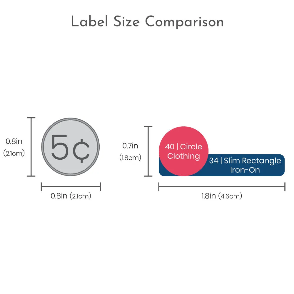 Baseball Camp Clothing Labels Pack