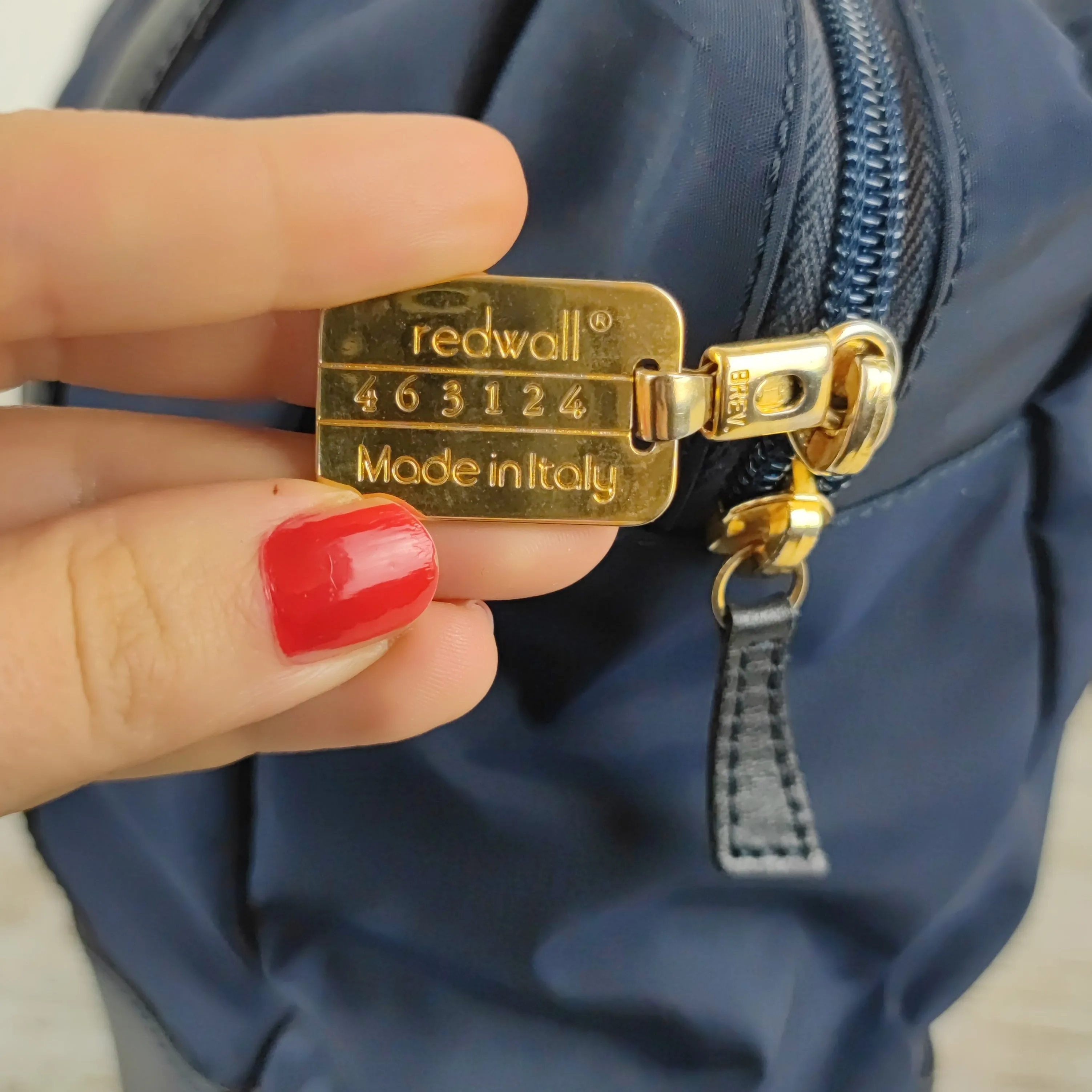 Borsa bauletto vintage Moschino nylon blu