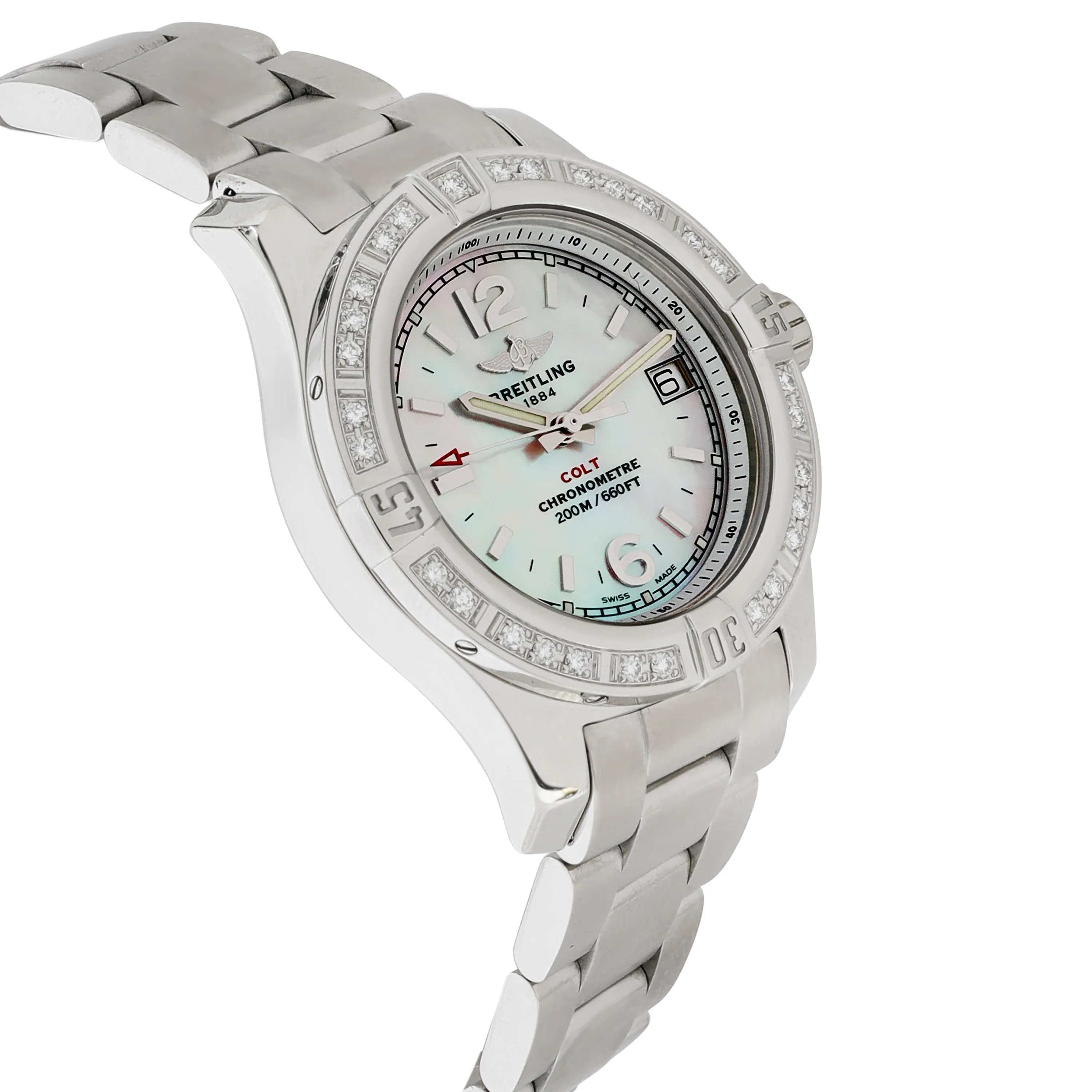 Breitling Colt A7738850/A770 Womens Watch in  Stainless Steel