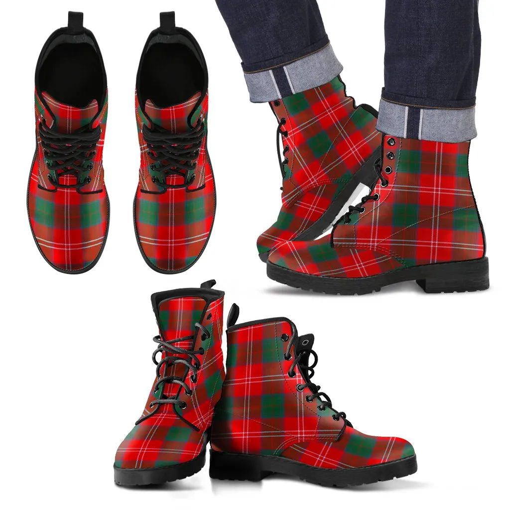 Chisholm Modern Tartan Leather Boots