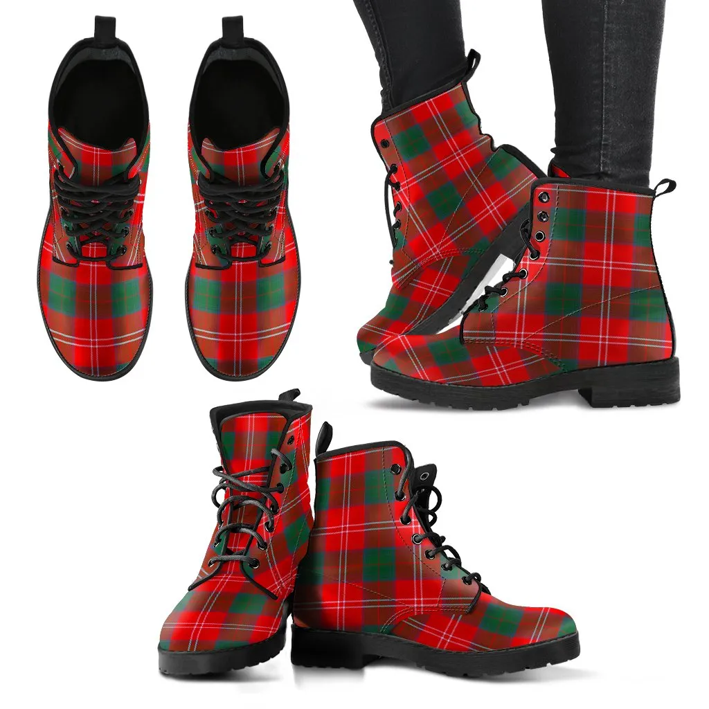 Chisholm Modern Tartan Leather Boots