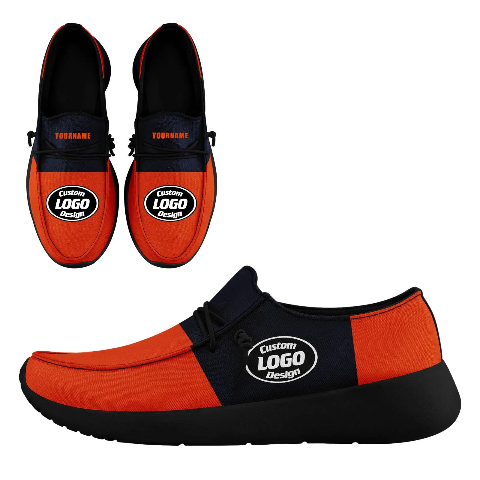 Custom Blue Orange Chicago Jacket and Sports Shoes Combo Offer Personalized Combo ZH-D020294-7