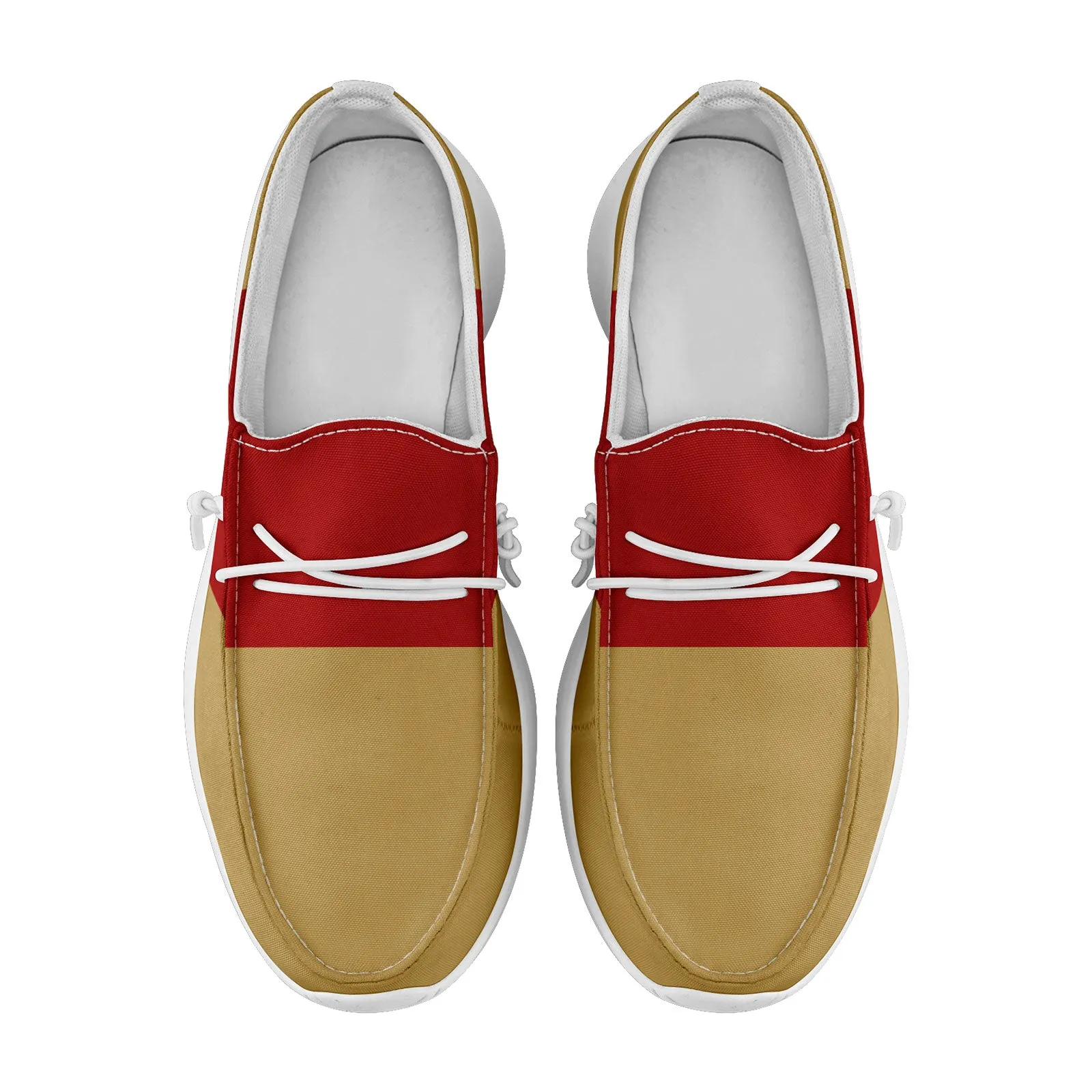 Custom Red Yellow San Francisco Jacket and Sports Shoes Combo Offer Personalized Combo ZH-D020294-25