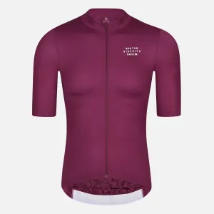 Cycling Jersey Mens PRO Obake Burgundy
