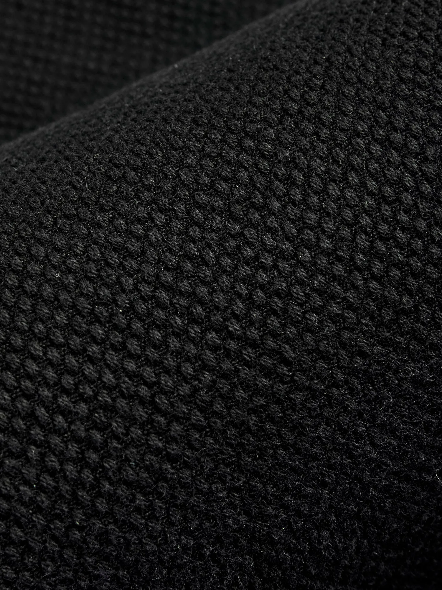 Double Cloth Sashiko Coverall Jacket in Black