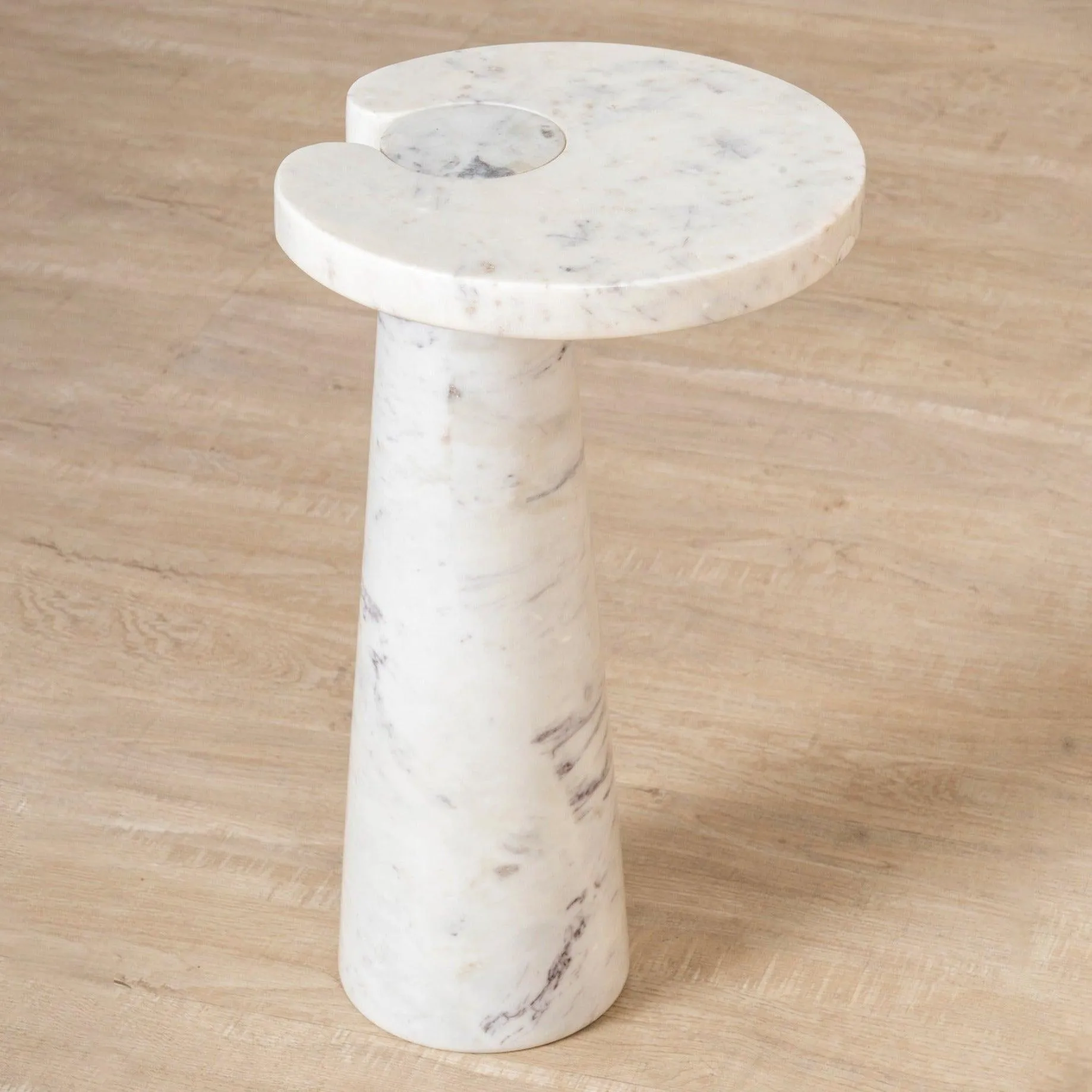 Fior Side Table | Marble End Table for Bedroom