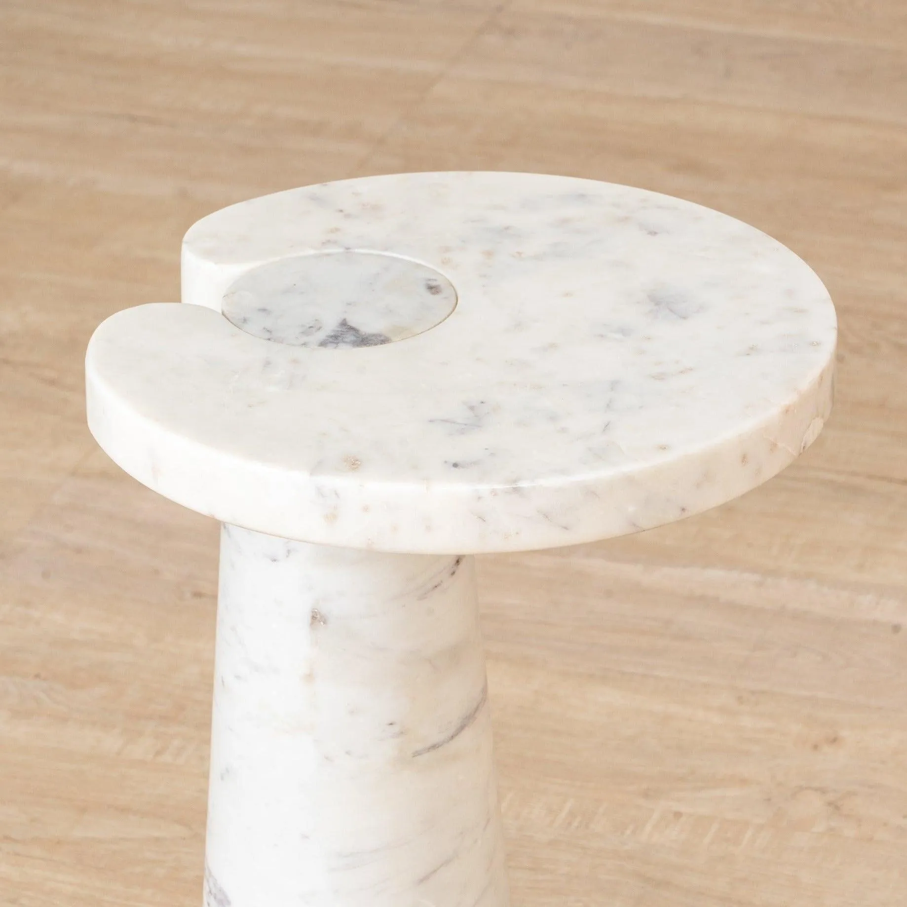 Fior Side Table | Marble End Table for Bedroom
