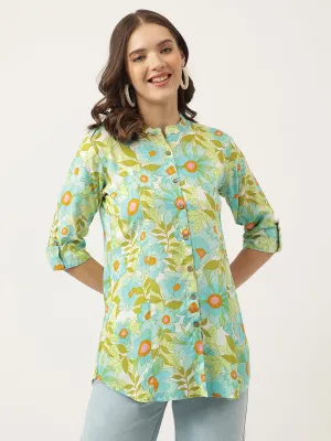 Floral Printed Rayon Regular Top