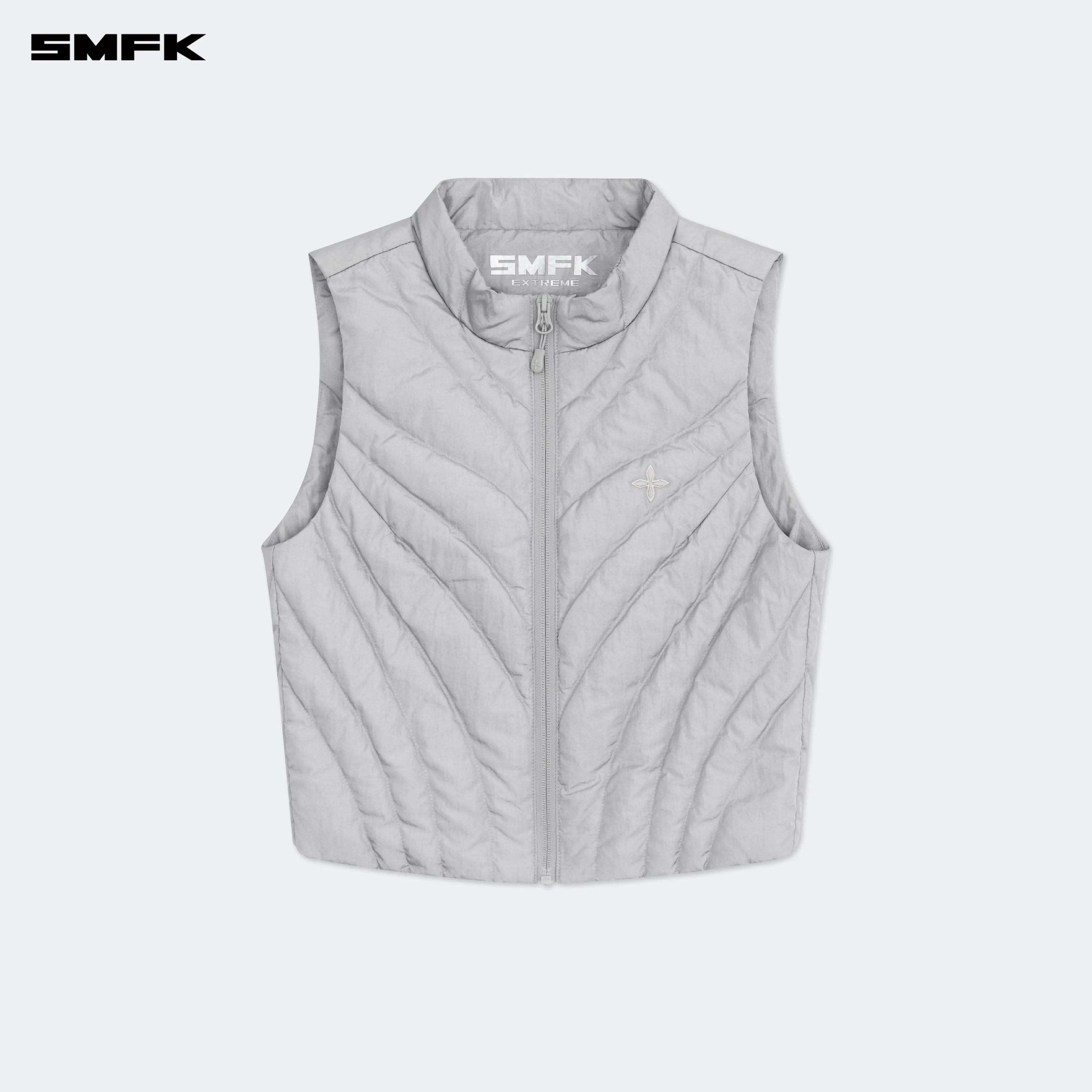Future Storm Puff Vest Jacket Gray