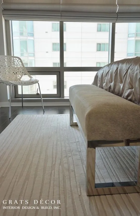 Gray Hide 45" Bench