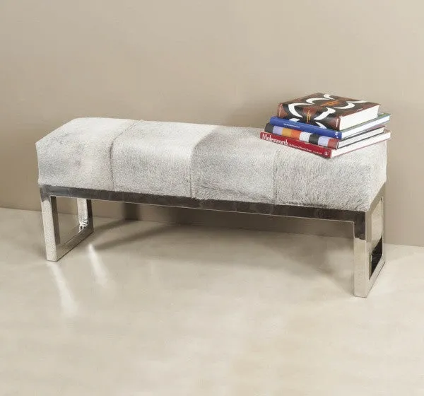 Gray Hide 45" Bench