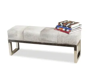 Gray Hide 45" Bench