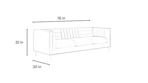 Hamilton 3-Seater Premium Fabric Sofa For Living Room