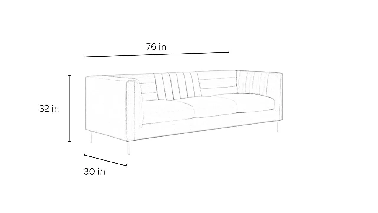 Hamilton 3-Seater Premium Fabric Sofa For Living Room