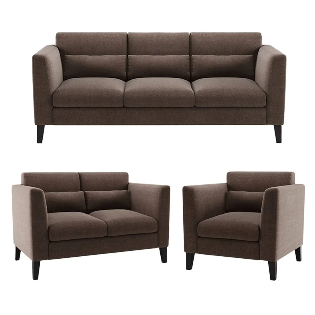 Hawk 6 Seater L Shape Sofa For Living Room - 3 2 1