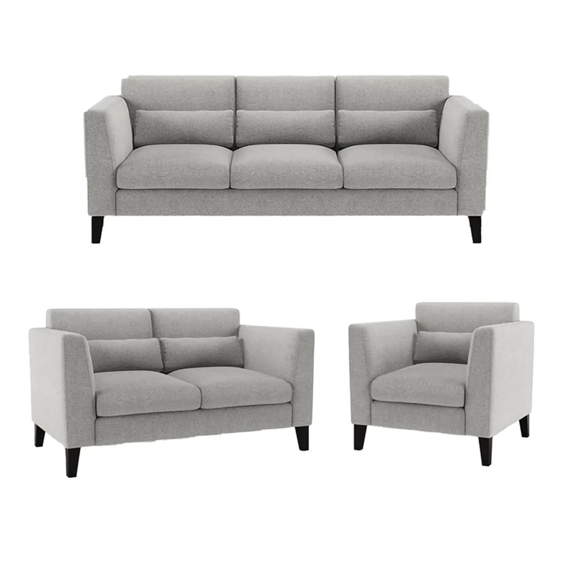 Hawk 6 Seater L Shape Sofa For Living Room - 3 2 1