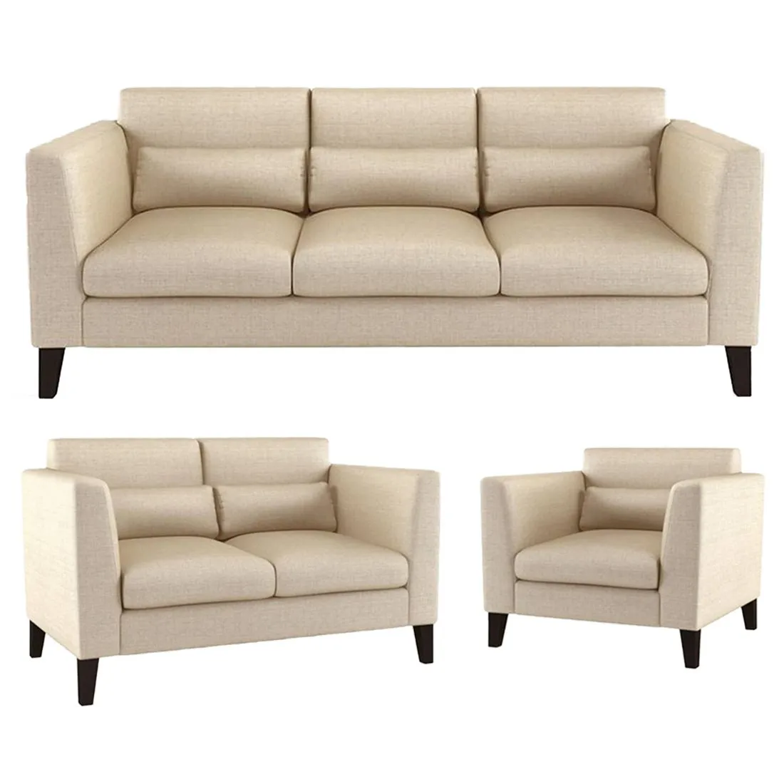 Hawk 6 Seater L Shape Sofa For Living Room - 3 2 1