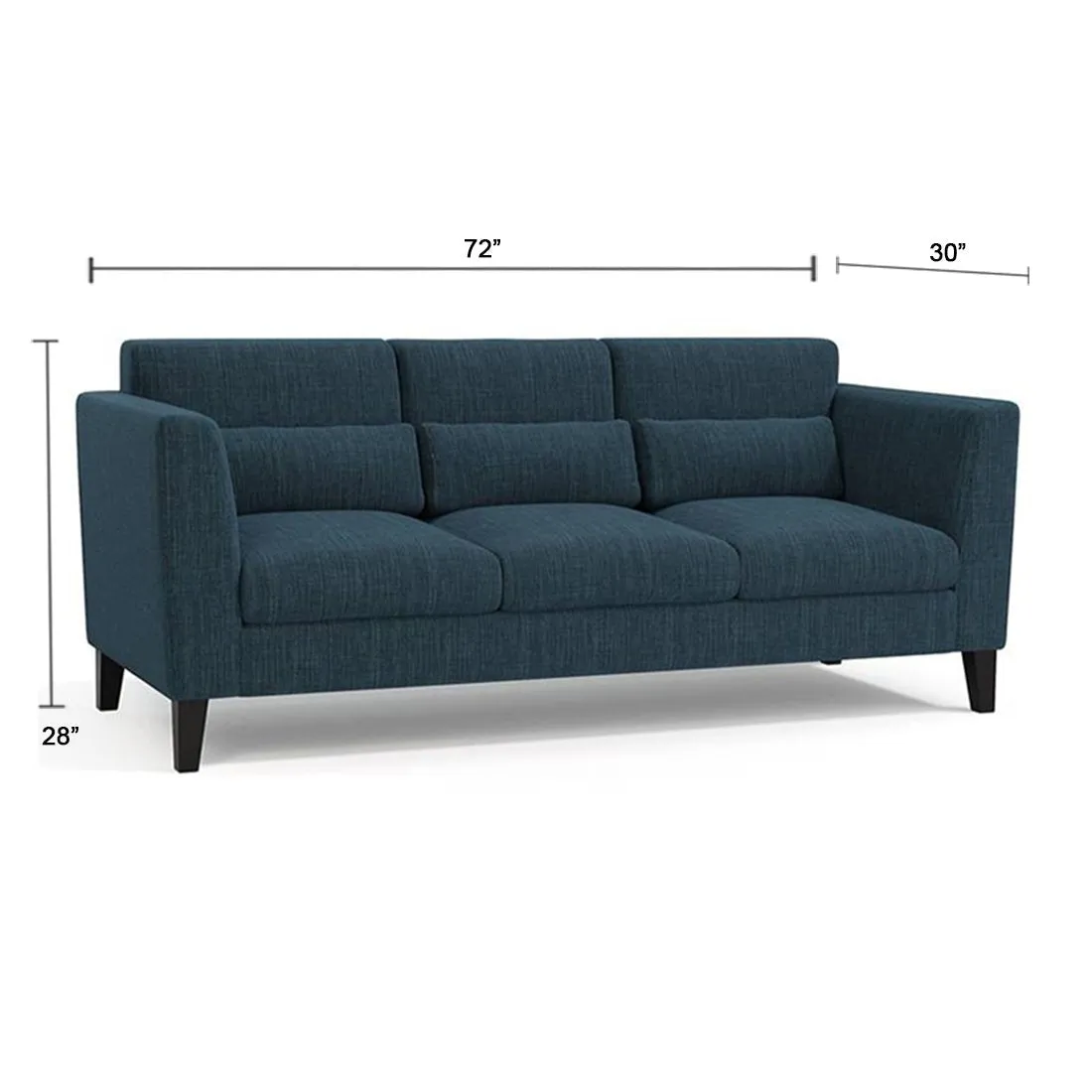Hawk 6 Seater L Shape Sofa For Living Room - 3 2 1