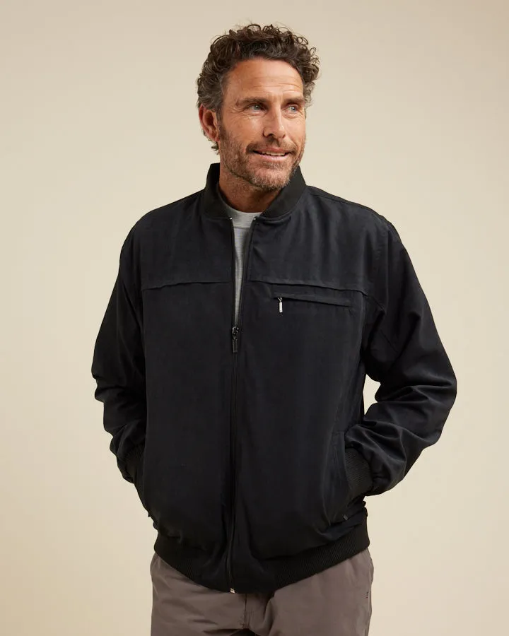 Microfibre Bomber Jacket