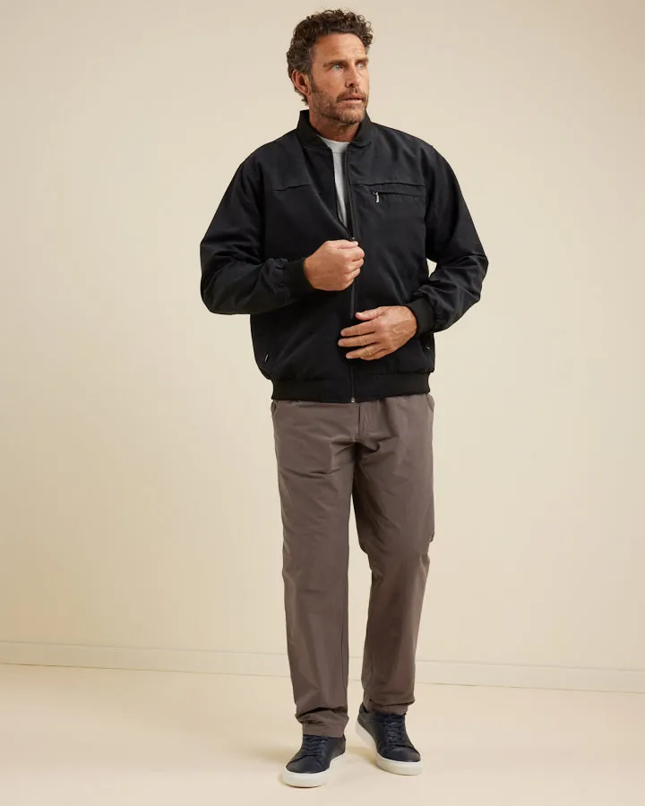 Microfibre Bomber Jacket
