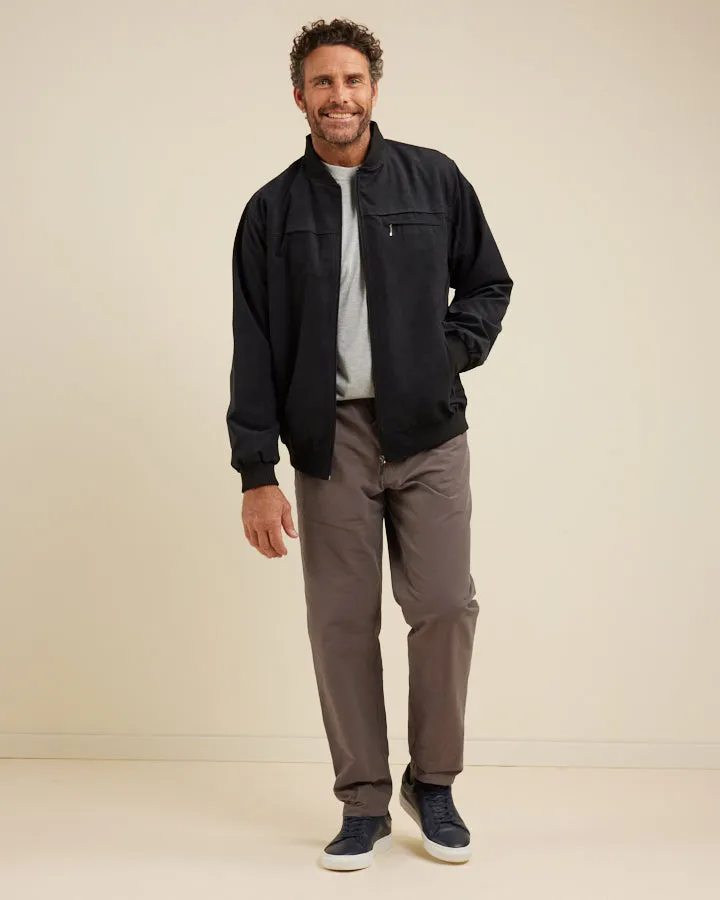 Microfibre Bomber Jacket