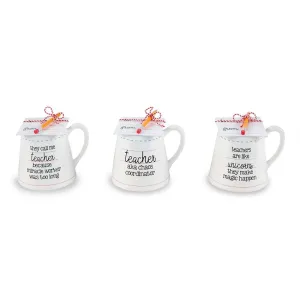 Mud Pie - Teacher Pencil Mug Set