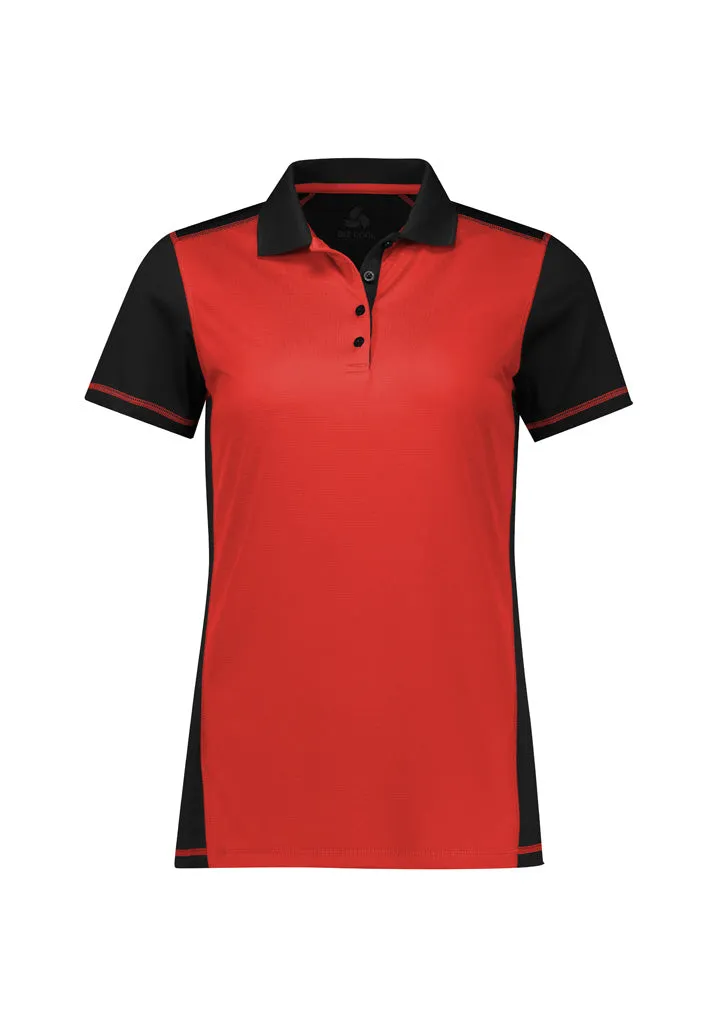 P419LS BizCollection Womens Dart Short Sleeve Polo