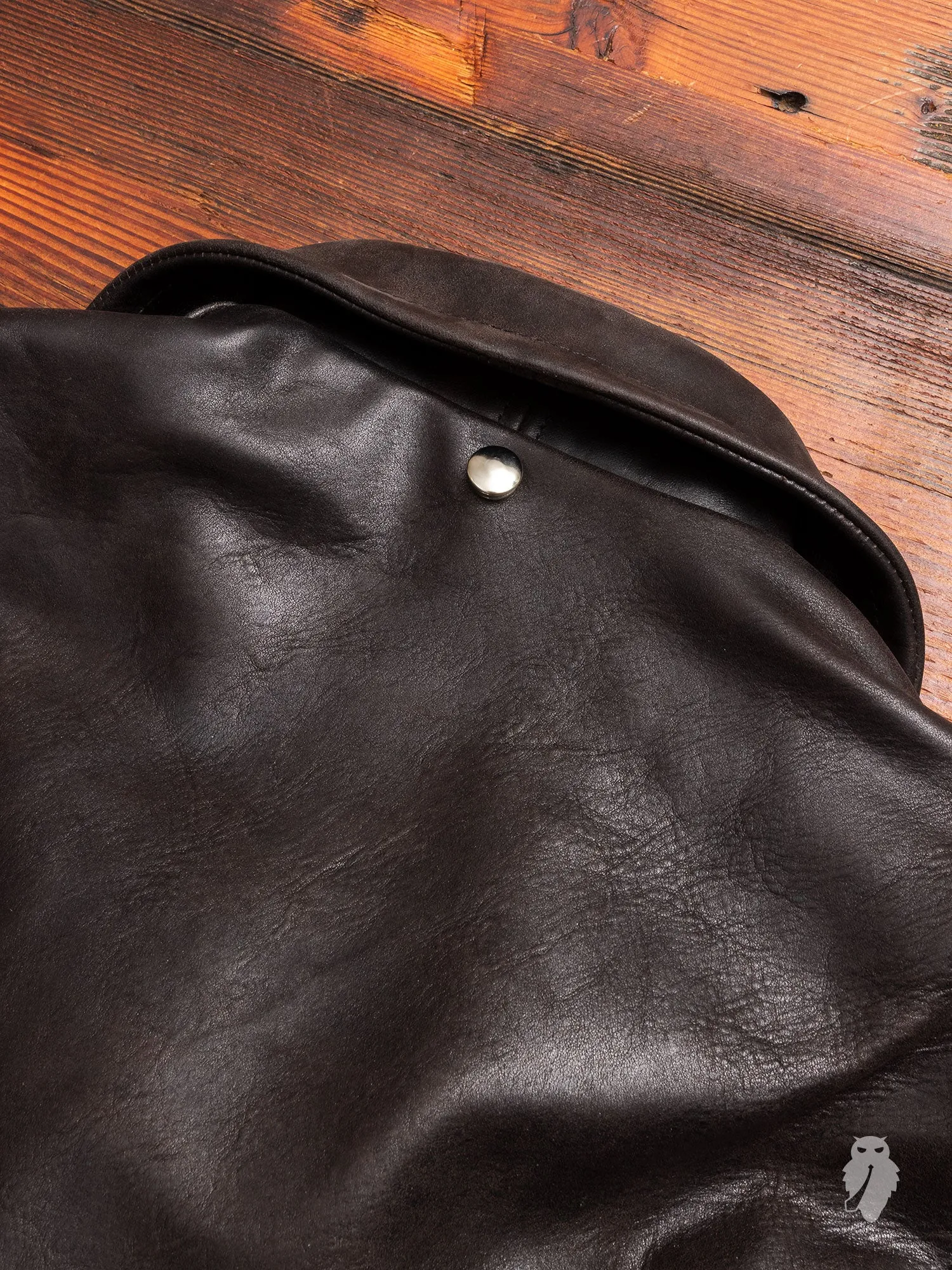 "3sixteen x Schott NYC" Perfecto Leather Jacket in Black