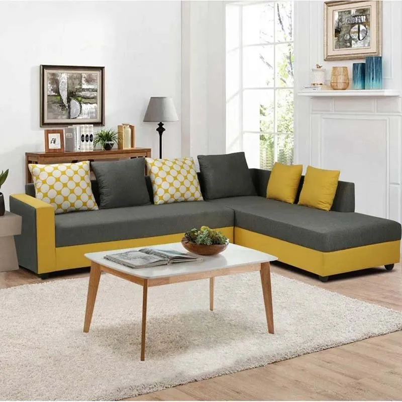 Santina 6 Seater L-Shape Sofa Set for Living Room