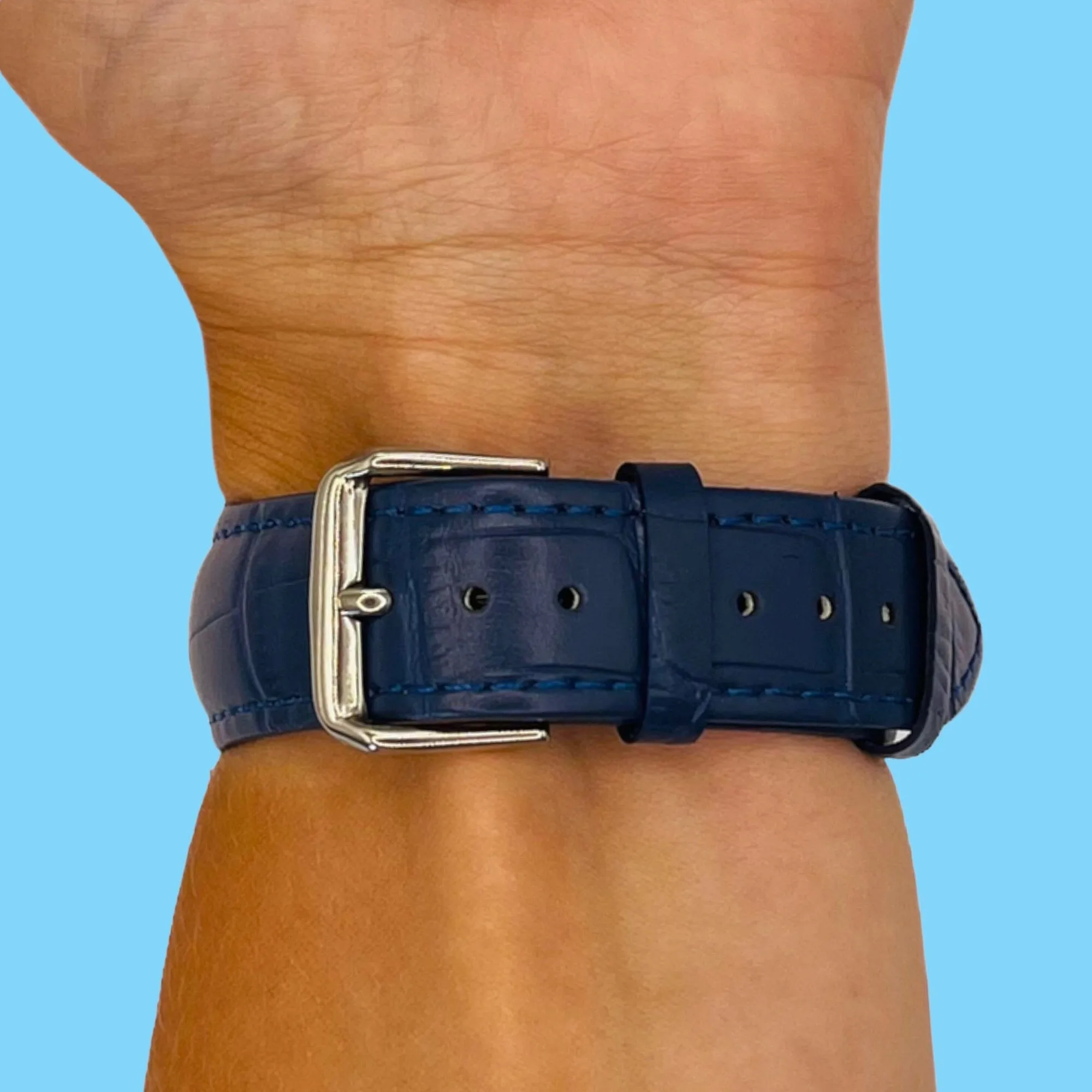 Snakeskin Leather Watch Straps Compatible with the Samsung Galaxy Watch 4 Classic (42mm & 46mm)