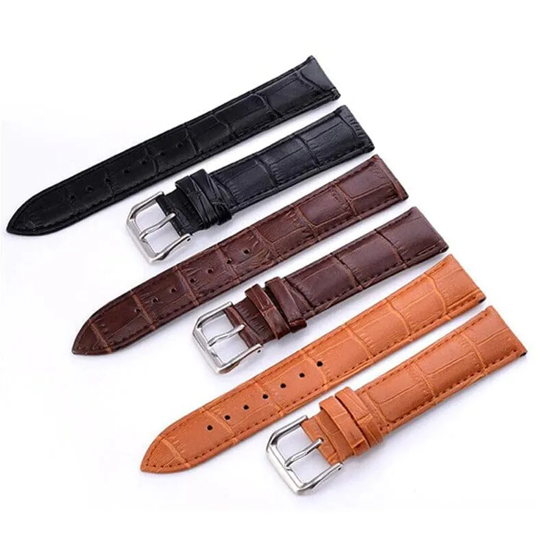 Snakeskin Leather Watch Straps Compatible with the Samsung Galaxy Watch 4 Classic (42mm & 46mm)
