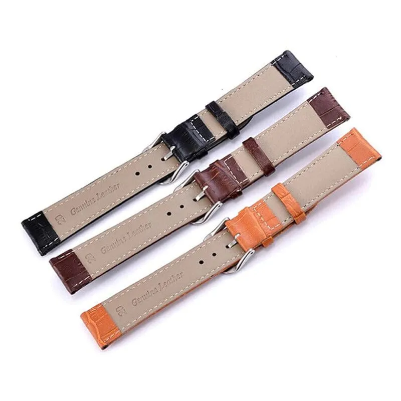 Snakeskin Leather Watch Straps Compatible with the Samsung Galaxy Watch 4 Classic (42mm & 46mm)