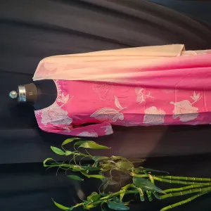 Suit Set With Dupatta (Top-Muslin, Bottom-Santoon, Dupatta-Chiffon) Pink White Floral Cutdana Embroidery 17406