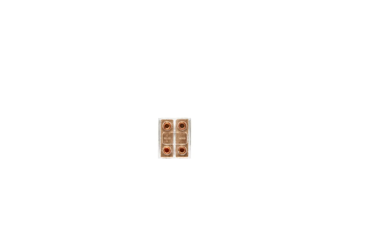 Tresco 10mm 2 Position Back to Back Clear Connector L-XSBTB-1