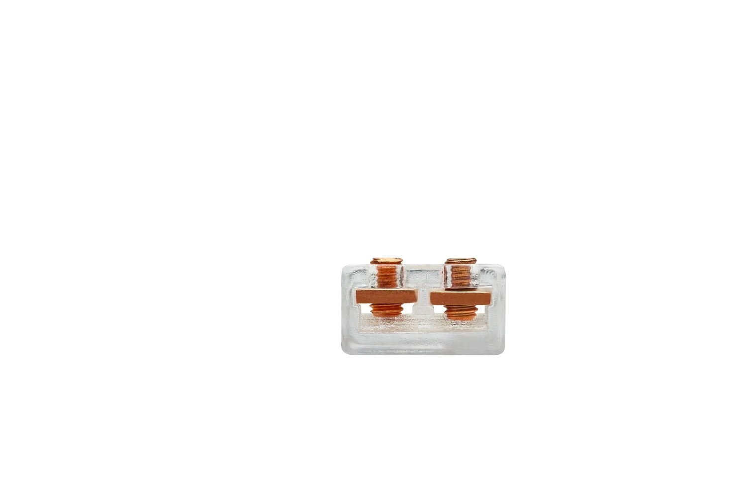 Tresco 10mm 2 Position Back to Back Clear Connector L-XSBTB-1
