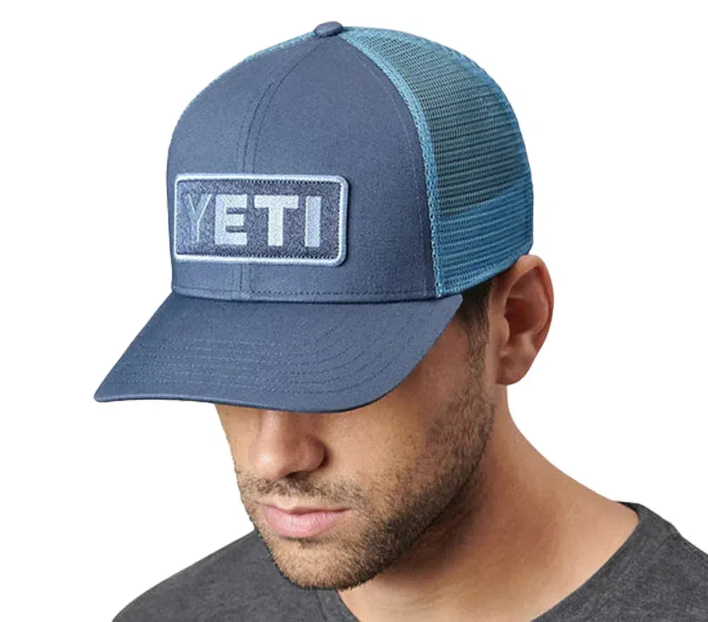 YETI Logo Badge Trucker Hat - Indigo